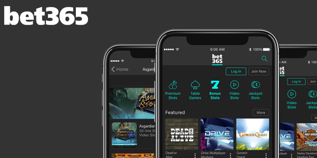 Bet365 app gelanceerd op een mobiele telefoon.