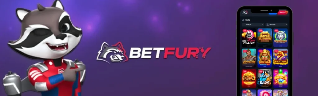 Banner promozionale dell'app Betfury Casino.