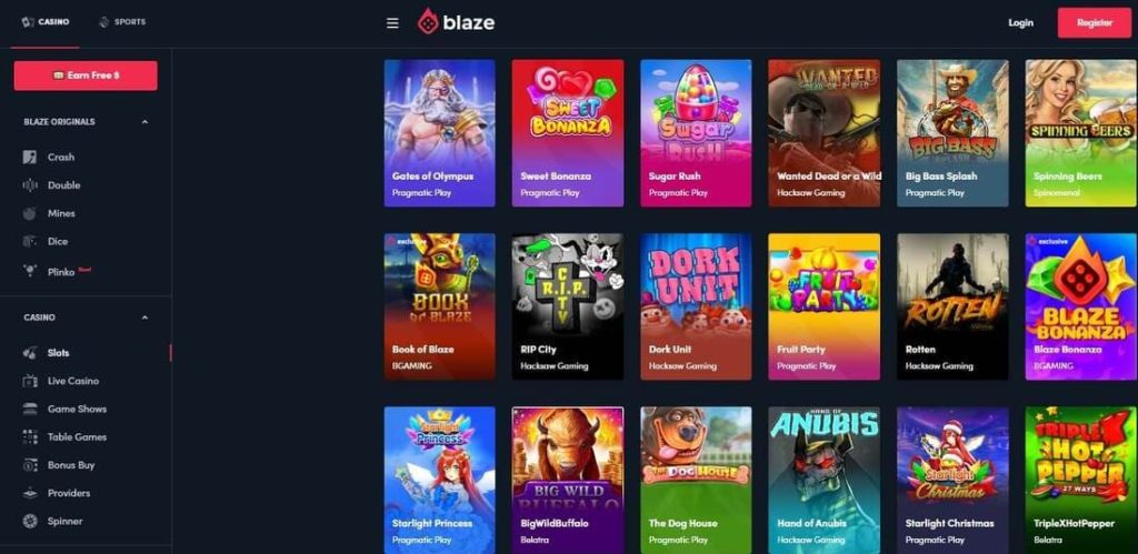 Site oficial do cassino Blaze.