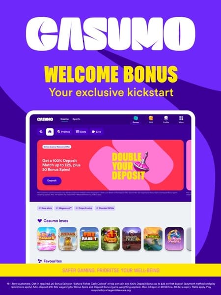 Bono Casumo disponible a través de la app.