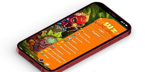 Bild der mobilen Wazamba-App.