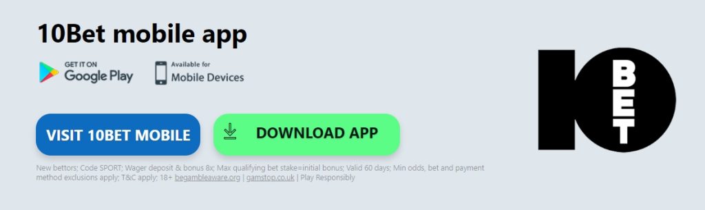 Instalar o aplicativo móvel 10bet