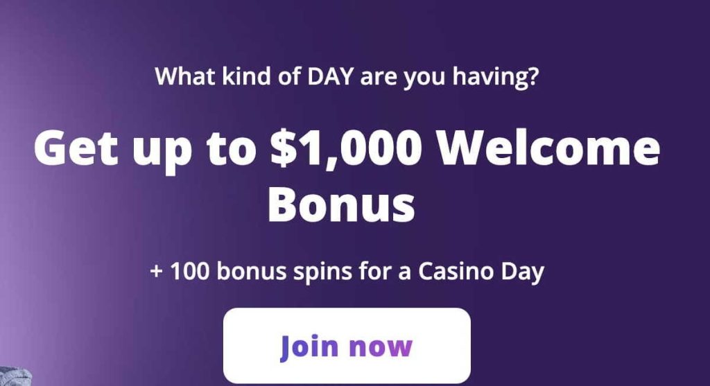 Oferta de bono de bienvenida del casino.