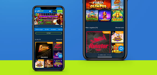 Illustrative image Pix bet mobile casino.