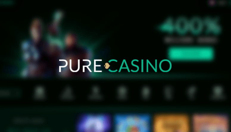 Pure casino banner.